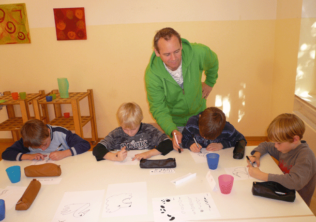 Abzeichnen trainiert die Augen und die Aufmnerksamkeit