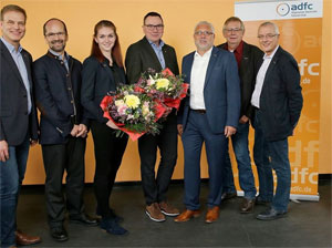 Der ADFC-Bundesvorstand (v.l.n.r.): Frank Hofmann, Dr. Gereon Broil, Rebecca Peters, Ulrich Syberg, Ralf Puslat, Ludger Koopmann, Michael Schroeren. Es fehlen Birgit Kloppenburg und Mario Junglas. Bild: ADFC/Reimold