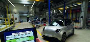 Für die Serienproduktion kostengünstiger und kundenorientierter Elektro-Fahrzeuge nimmt die e.GO Mobile AG derzeit ihr neues Werk in Aachen Rothe Erde in Betrieb.