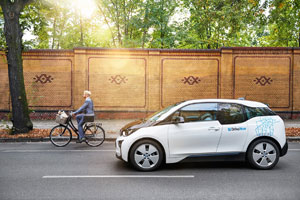 An allen DriveNow Standorten stehen den Nutzern elektrische BMW i3 zur Verfügung