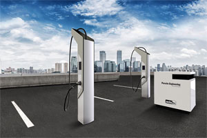 Der „High Power Charger“ – Schnellladen von Elektro-Fahrzeugen am leistungsbegrenzten Verteilnetz. Foto: ADS-TEC
