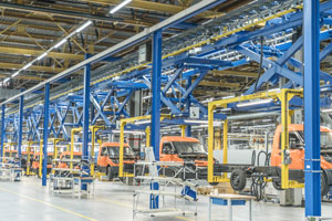 Im Werk Düren werden die StreetScooter-Modelle Work und Work L in den Varianten Pure (nur Fahrgestell), Pickup (Pritschenfahrzeug) und Box (Kofferfahrzeug mit 4 bzw. 8 Kubikmeter Ladevolumen) produziert.