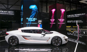 Der Elektro-Sportwagen QUANTiNO 48VOLT nutz die Flusszellen-Technologie