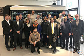 Das Projektteam beim Kick-off ist startbereit. Foto: e.GO Mobile AG
