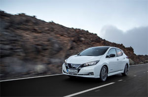Die Studienteilnehmer wurden dem elektromagnetischen Feld von vier gebräuchlichen Elektroautos ausgesetzt. Bild: Nissan Leaf. Quelle: Nissan Europe.