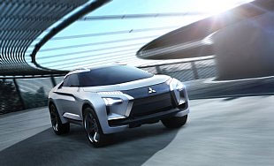 Das MITSUBISHI e-EVOLUTION CONCEPT ist ein technischer Prototyp zur Veranschaulichung der strategischen Ausrichtung einer erneuerten Marke von Mitsubishi Motors