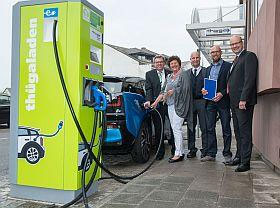 Elektro-Schnellladesäule der Thüga Energie