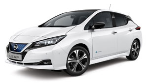 Mit erneuerbarem Strom rechnet sich ein E-Auto der Komapaktklasse beim Vergleich der CO2-Bilanz schon nach 14.000 Kilometern gegenüber dem Hybrid und nach 25.000 Kilometern im Vergleich zum Diesel. Foto: Nissan
