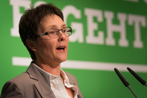 Monika_Heinold.jpg. Monika Heinold, Finanzministerin von Schleswig-Holstein, will bei 20 Prozent aller Neuanschaffungen für Fahrzeuge des öffentlichen Fuhrparks auf Elektro-Antriebe setzen