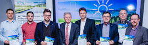 Die Gewinner des Ideenwettbewerbs Elektromobilität. Foto: Ludmilla Parsyak © Fraunhofer IAO