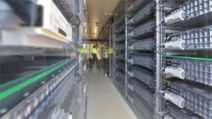 Für den Energiespeicher in Herdecke wurden 550 Pkw-Batteriemodule auf Lithium-Ionen-Basis verbaut