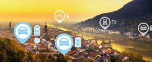 Eine Mobilitätsplattform wird im Fuhrpark der Stadt Heidelberg getestet.