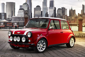 Der classic Mini Electric: Ein spätes und sorgsam restauriertes Exemplar des classic Mini erlebt seinen zweiten Frühling als Elektrofahrzeug
