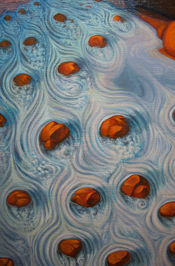 "La rivière de la joie" - Détail 