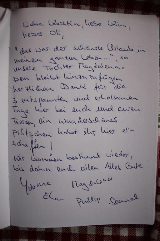 Sooo tolle Worte - vielen Dank und hoffentlich bis bald