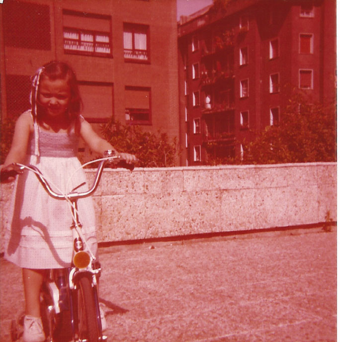 1984 Lourdes en bici. Panera