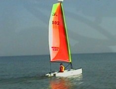 Hobie Bravo sur l'eau