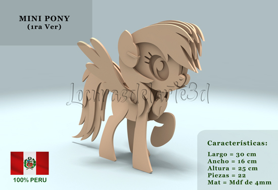 Mini Pony (1ra Ver) - Costo: s/25