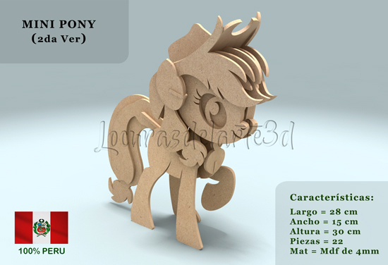 Mini Pony (2da Ver) - Costo: s/25