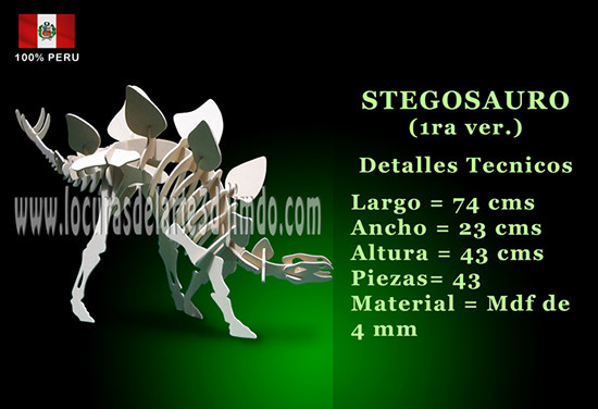 STEGOSAURO (1raVer) - Costo: s/40