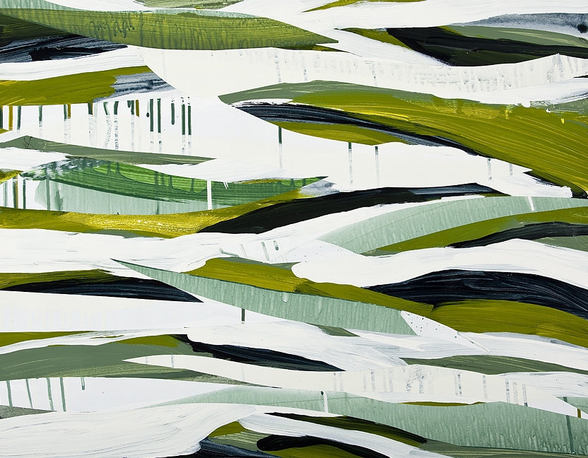Monika Humm, Going on 63, 2012, Mischtechnik auf Papier, 52x66cm