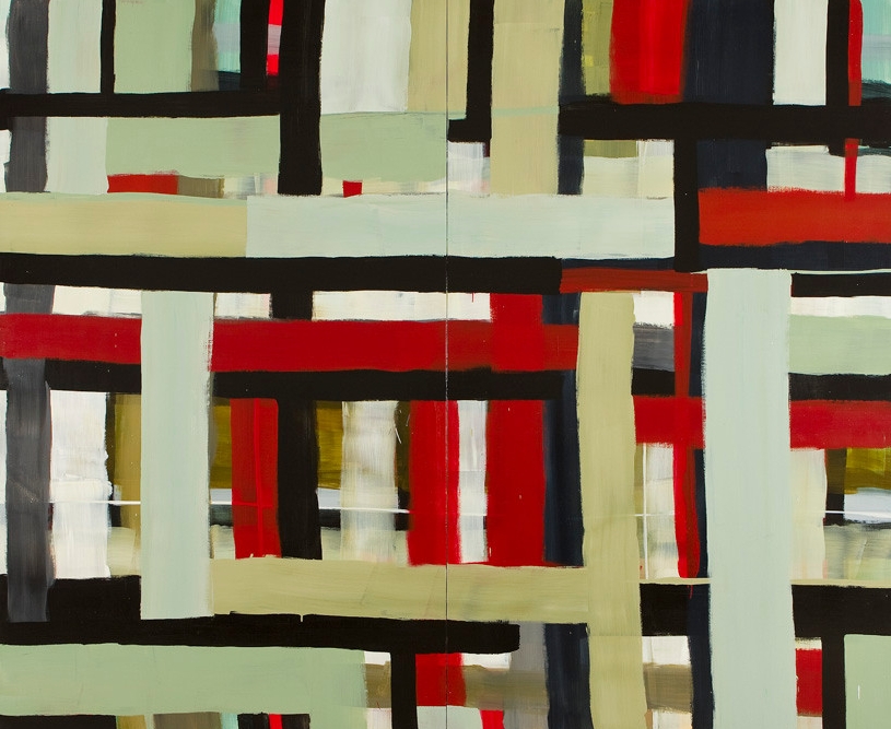 Monika Humm Transition 4, 2011, Acrylmalerei auf Holz, 300x360x5cm