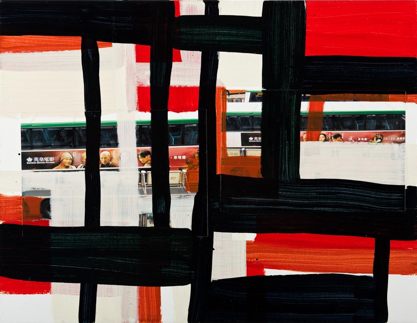 Monika Humm Global - Hongkong 38, 2012 Mischtechnik auf Leinwand, 50x65x2cm
