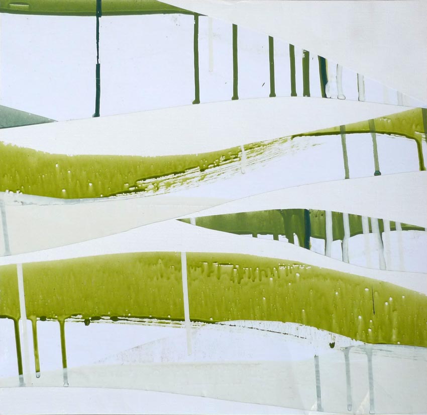 Monika Humm, Going on 75, 2012, Mischtechnik auf Papier, 32x33cm