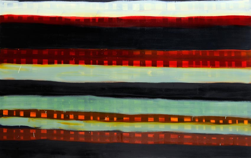 Monika Humm Summer 2, 2006, Ölmalerei auf Leinwand, 150x240x7cm