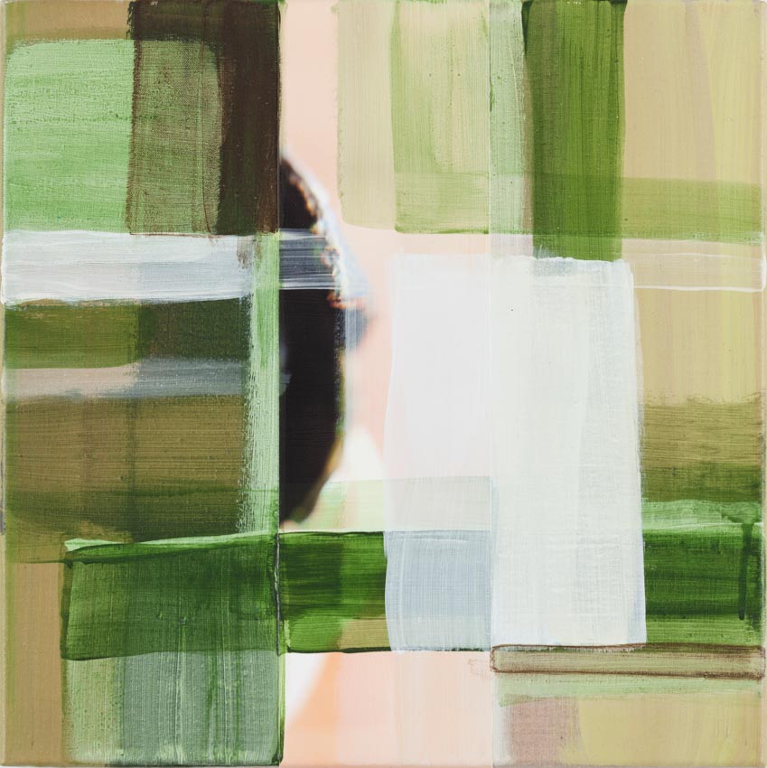 Monika Humm  Eyecatcher 2, 2017,  MT/LW, 40x40x2cm
