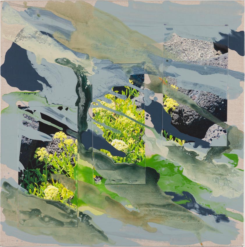 Monika Humm  Volcanism 1, 2017, +MT/LW+Hartfaser, 65,5x65,5x0,5cm