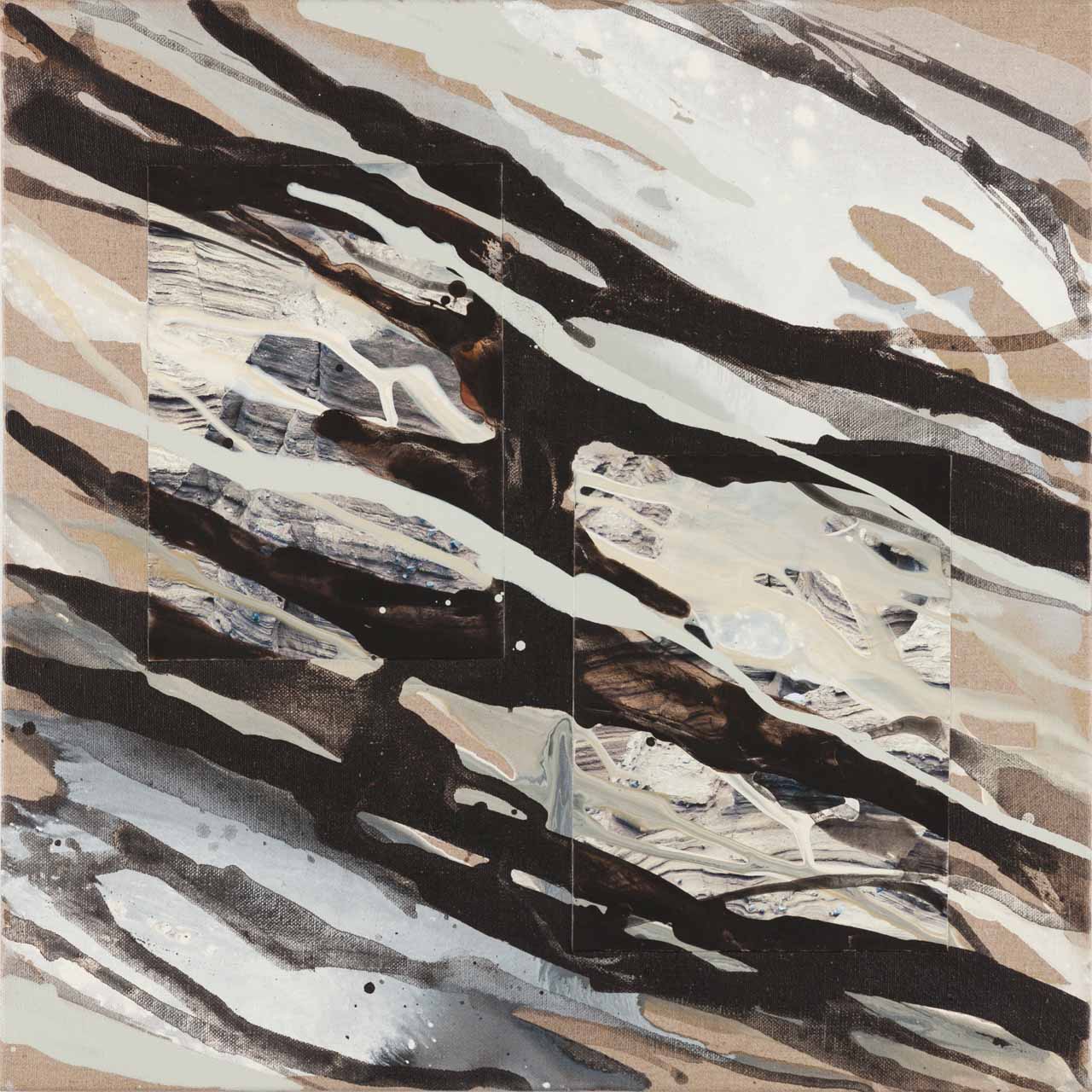 Monika Humm  Volcanism 30, 2017, MT/LW, 70x70x2cm
