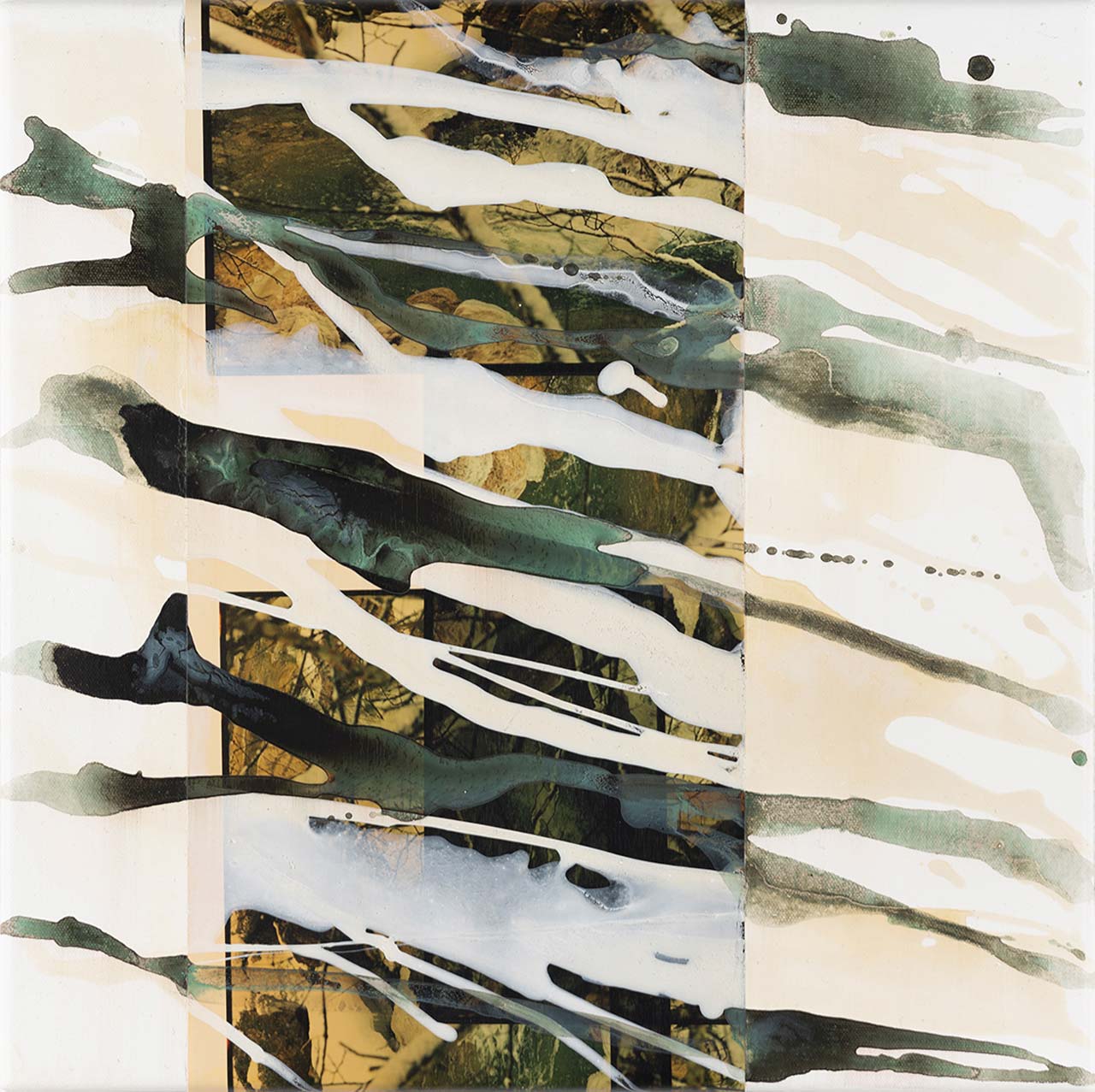 Monika Humm Winter 5, 2019, MT/LW, 100x150x2 cm