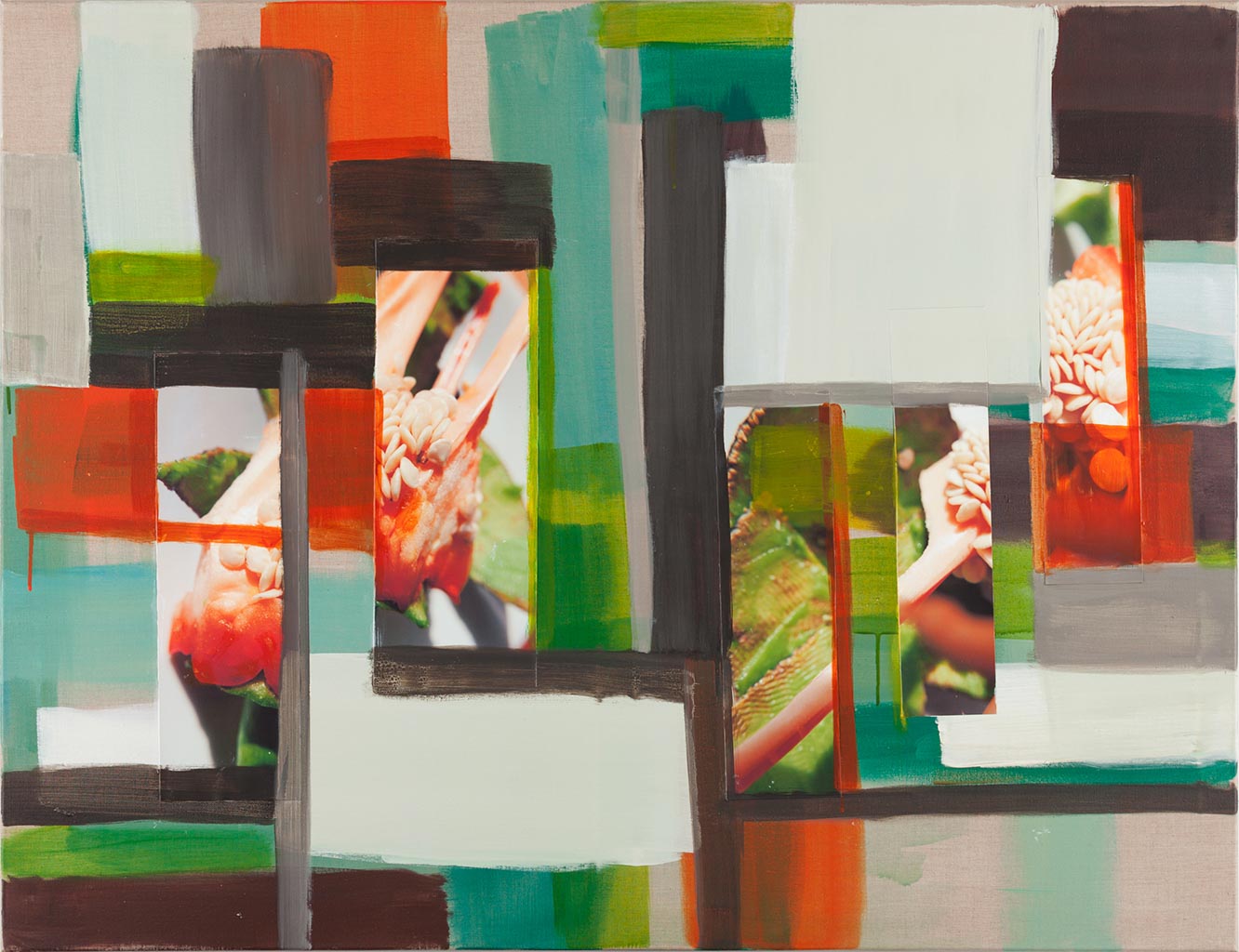 Monika Humm  Eyecatcher 8, 2017, MT/LW, 100x130x3cm