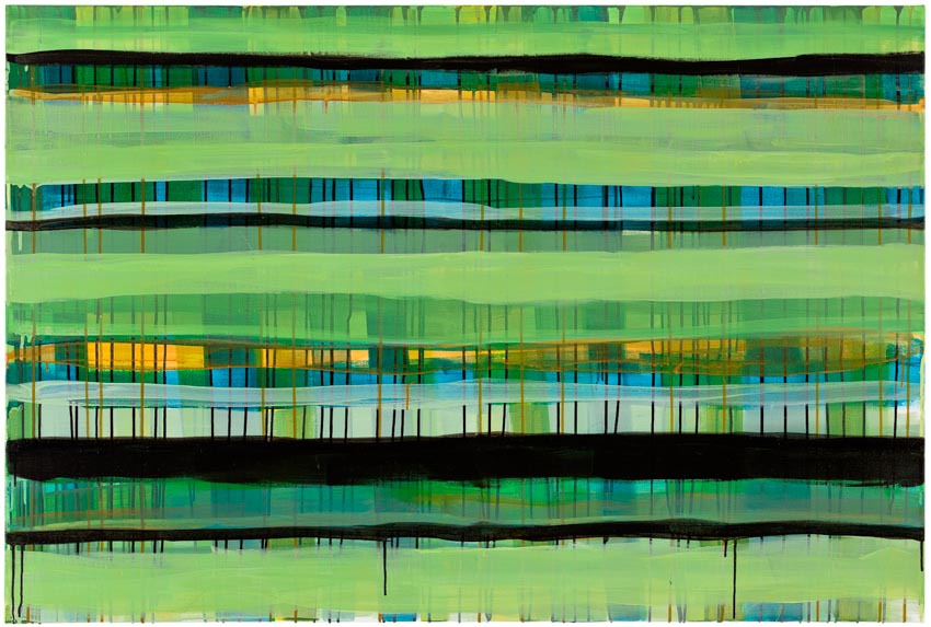 Monika Humm Primavera 5, 2016, Acrylmalerei auf Leinwand, 100x150x2cm