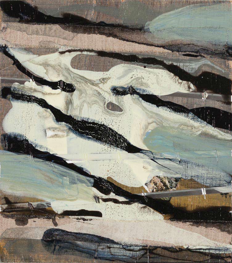 Monika Humm  Volcanism - Collage 1, 2017, MT/Holz, 21x19x2cm