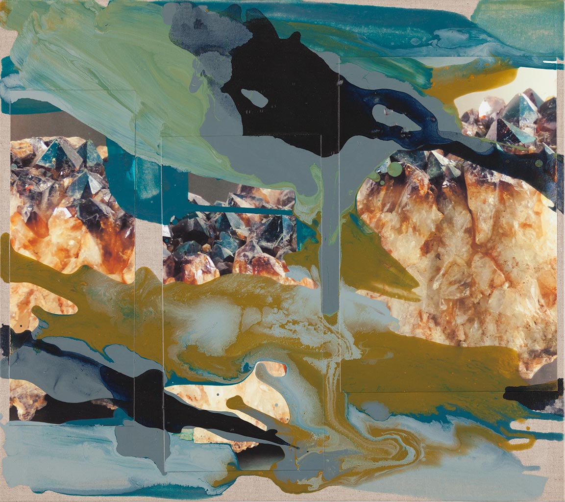 Monika Humm  Volcanism 10, 2017, +MT/LW+Hartfaser, 47x53x0,5cm