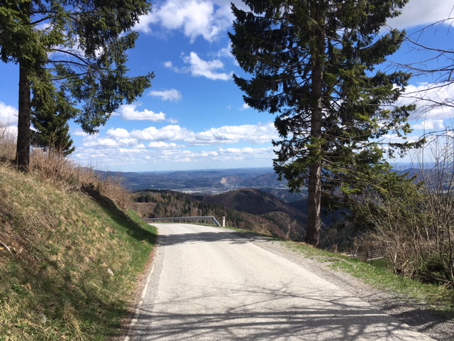 view from plesch towards graz (somewhere unseeable in the background)