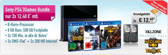 PS 4 + 3 Games