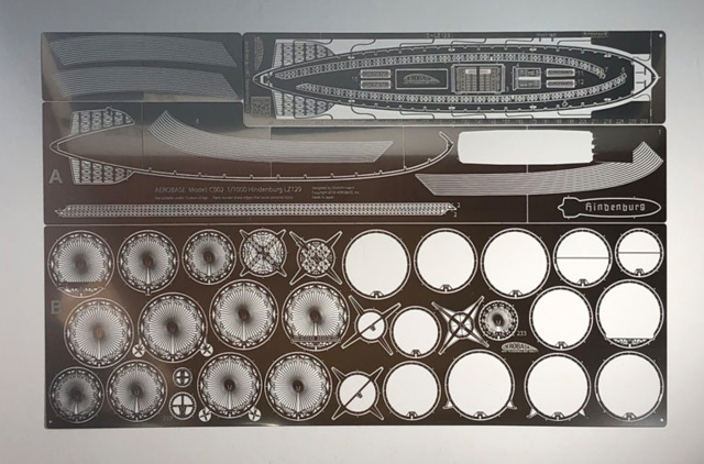 エアロベース（aerobase）C002 ヒンデンブルク号の説明図-改訂版
