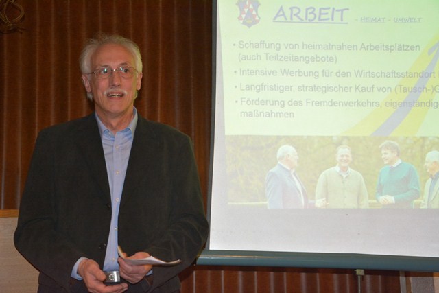 Wahlversammlung in Bad Höhenstadt: Franz Hölzl zum Thema "Arbeit"