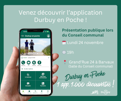 Durbuy en Poche | Présentation de l'application