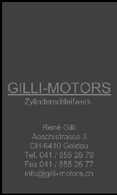 Zylinderschleiferei und Motoreninstandsetzung. René Gilli arbeitet mit Amatrade zusammen.Ich finde, das kann sehr gut harmonieren