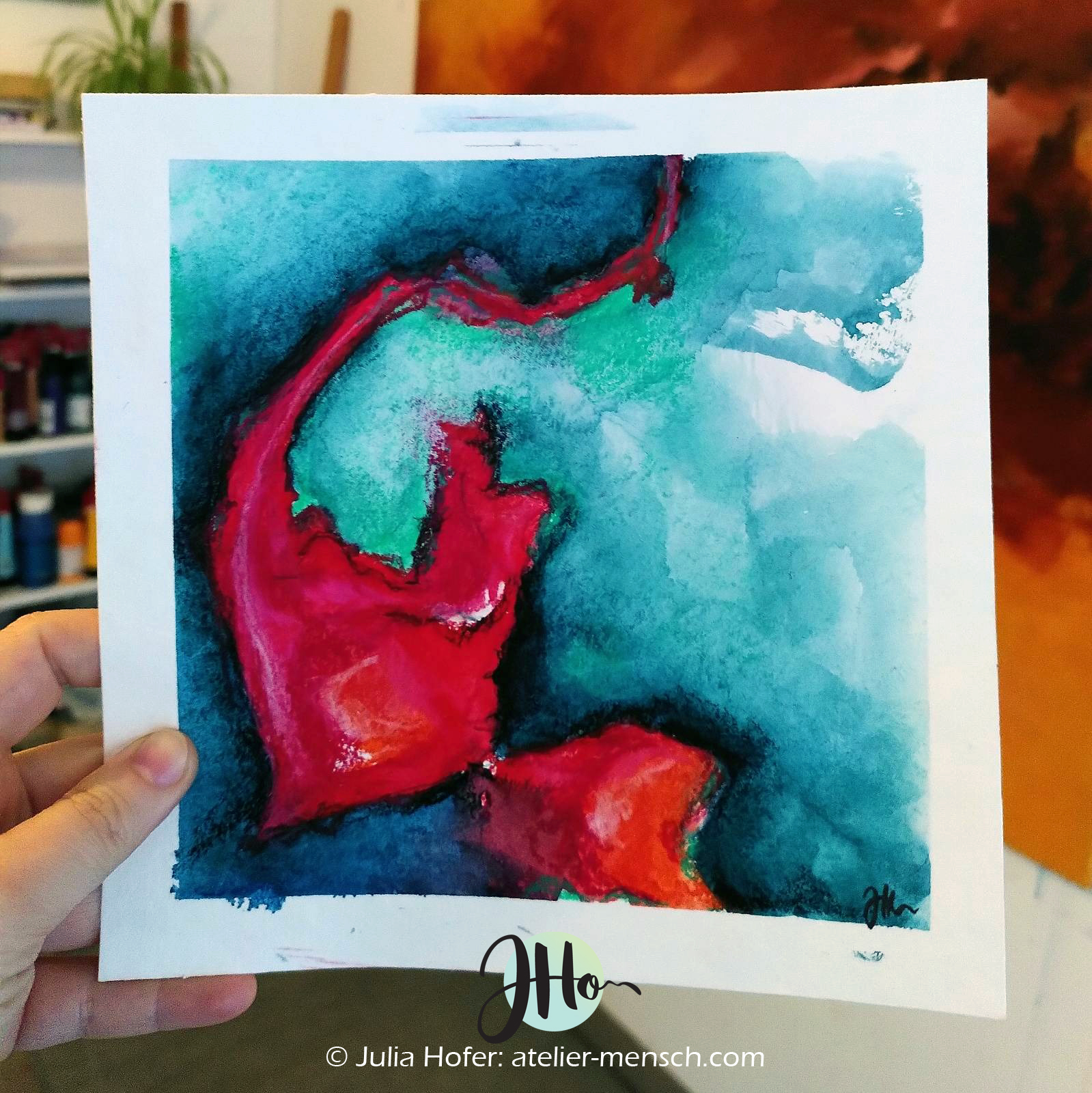moodmini#2 Mixed media auf Papier ca. 15x15