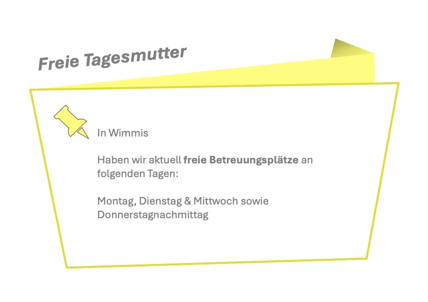 Tagesfamilie - Tagesmutter in Wimmis