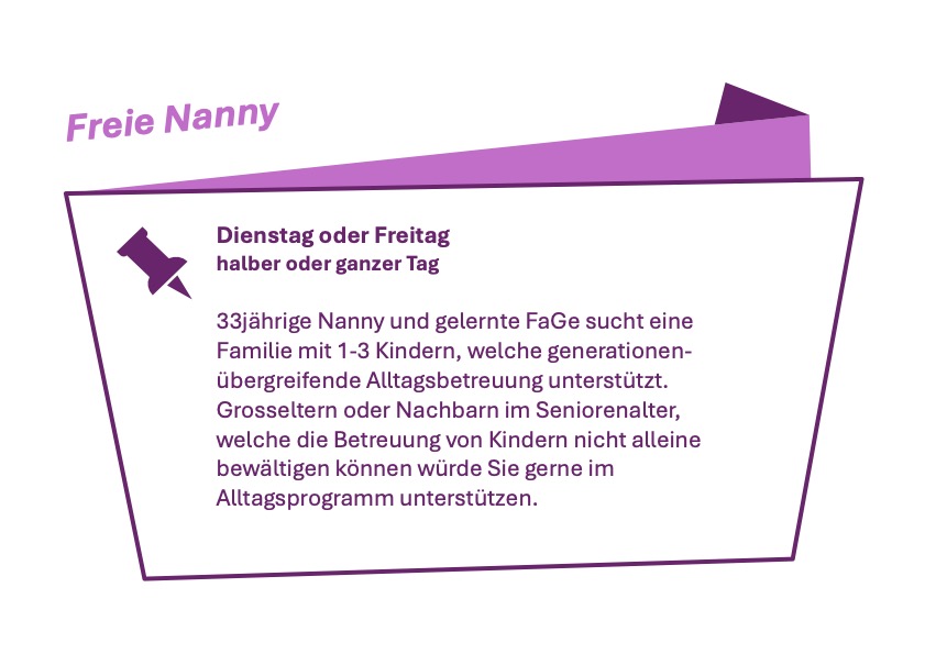 Nanny für Familien im Berner Oberland - Spiez und Umgebung