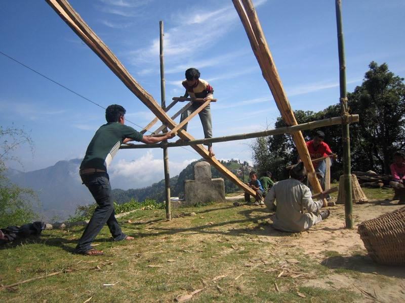 Erdbeben Nepal Unterstützung - Erste Baumaßnahmen