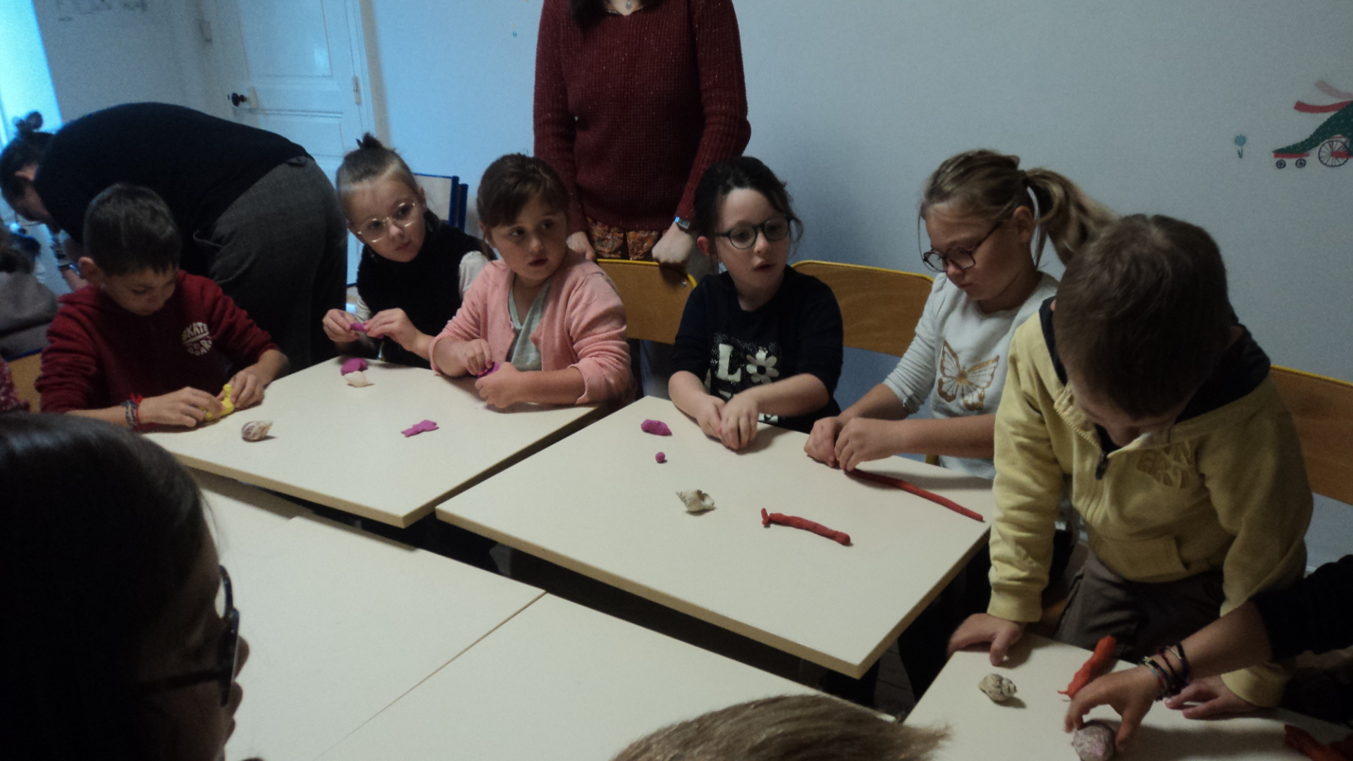 en pate à modeler.