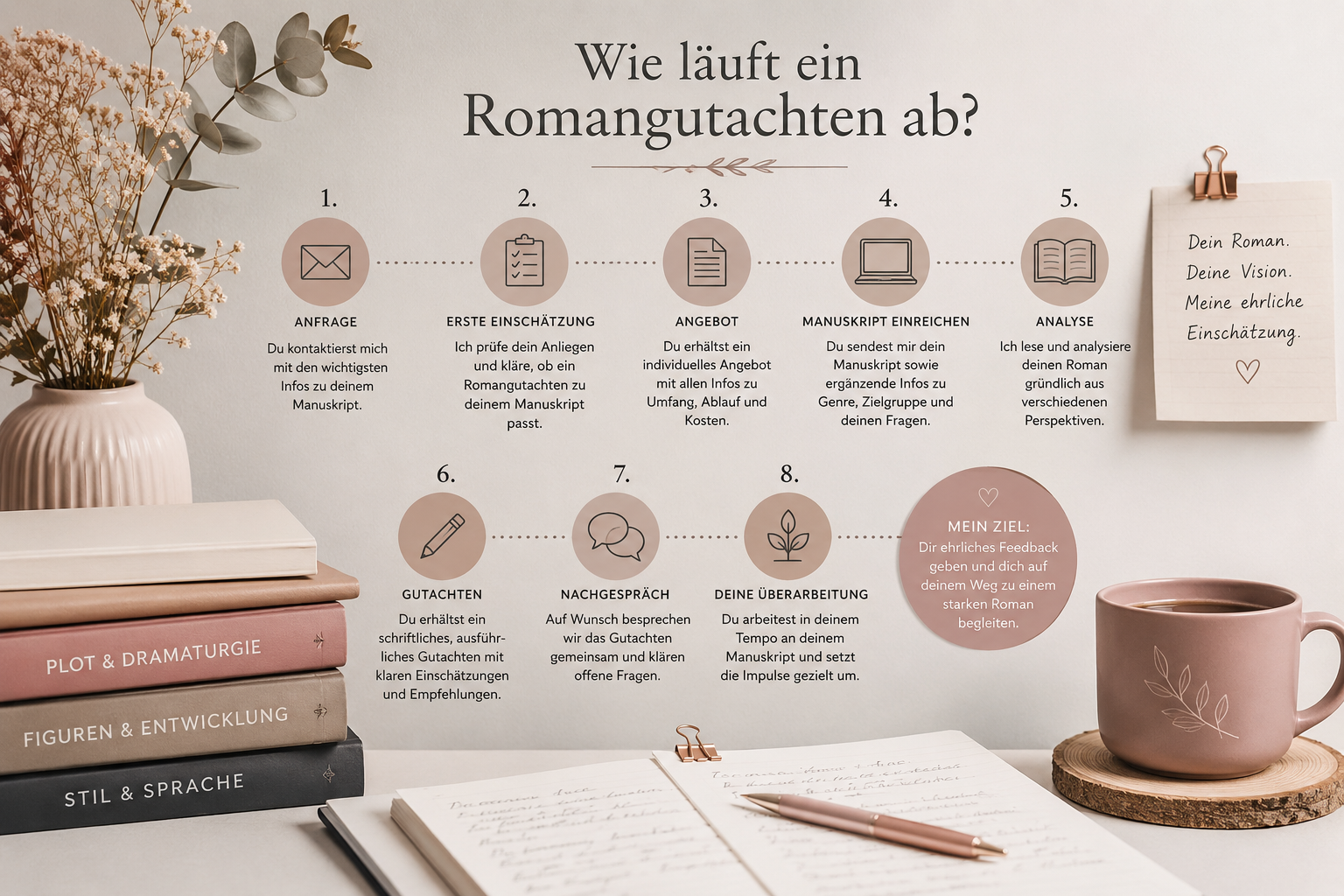 Wie läuft ein Romangutachten ab? Ablauf, Vorbereitung und Nutzen erklärt