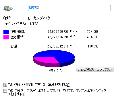 あなたのデイトレパソコンの使用容量の調べ方